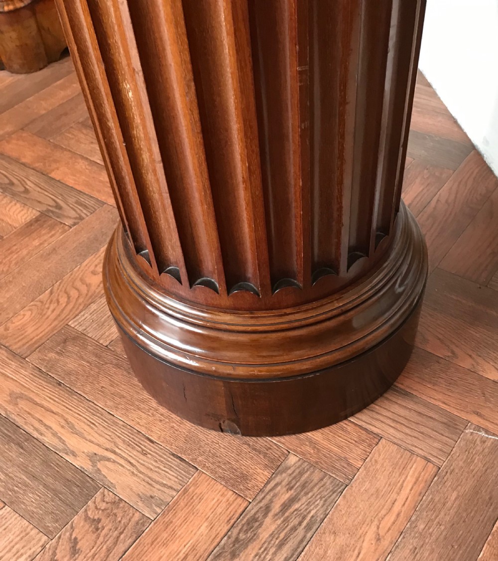 Mahogany pedestal circa 1900 View V