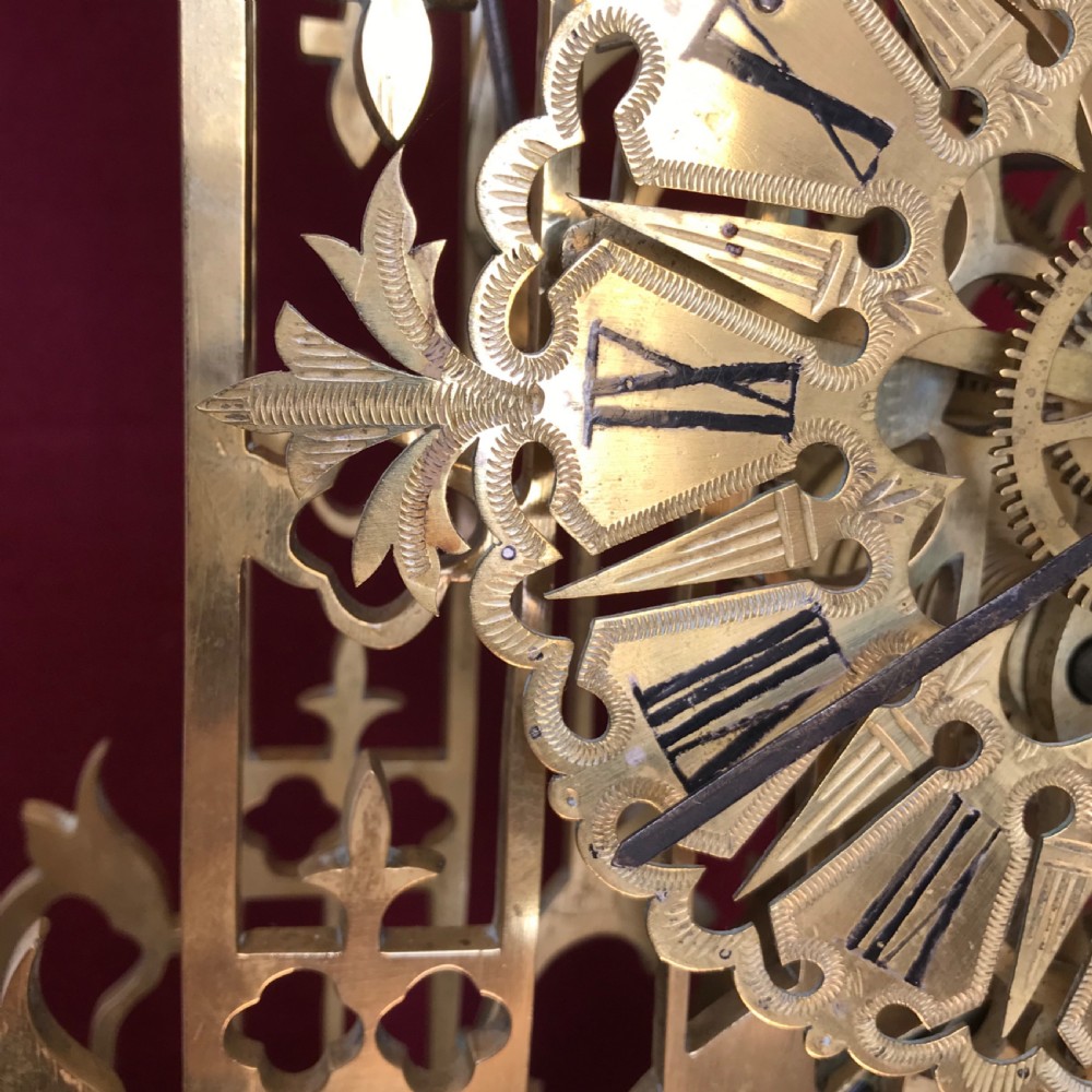 Cathedral skeleton clock circa 1880  View VI