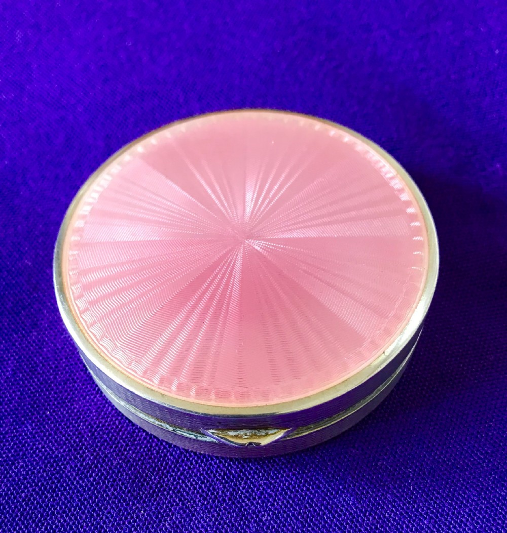 Hallmarked silver compact circa 1938