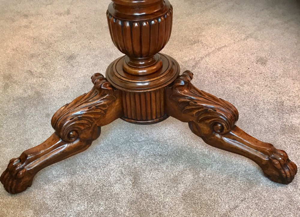Victorian marquetry table circa 1875 View III