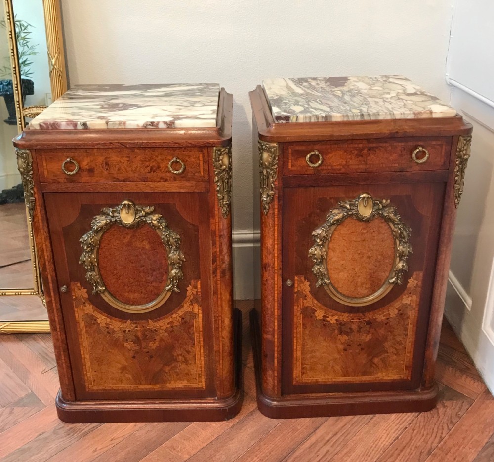 A Fine pair of French cabinets, side tables. Bedside tables circa 1880 View VII