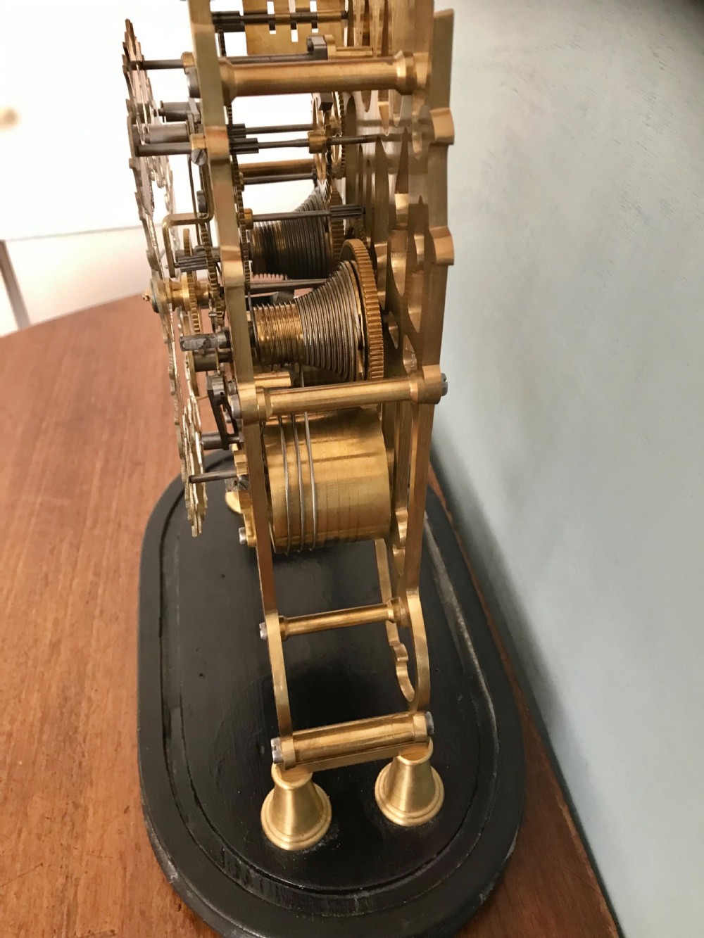 Eight day striking double Fusee,skeleton clock, View IX