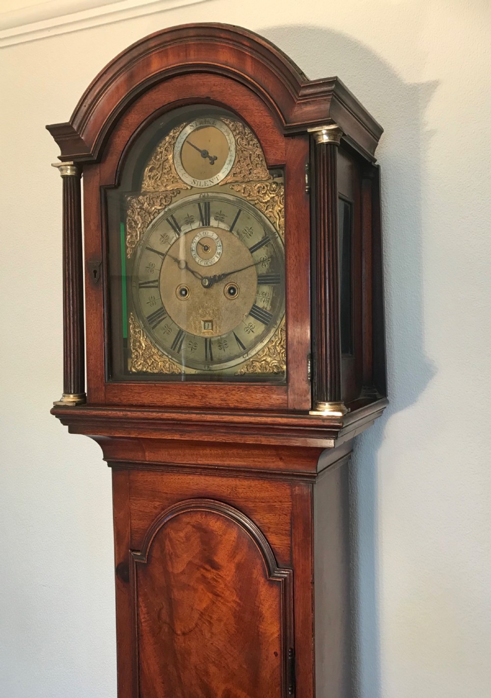 Good Georgian London long case, Grandfather clock. View III