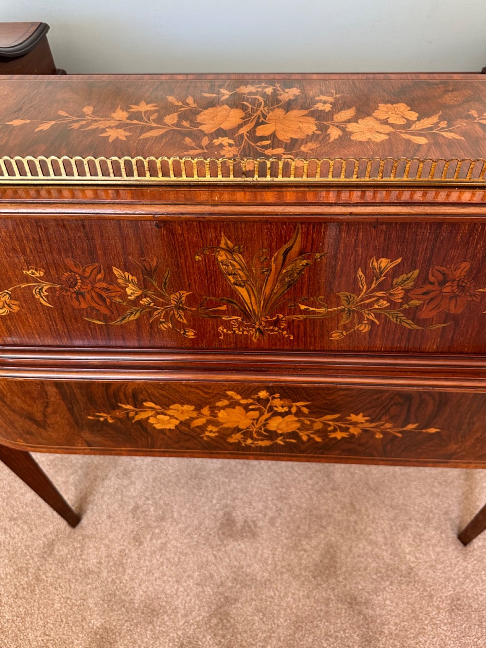 Desk circa, 1890, Carlton House desk. Writing table.  View II
