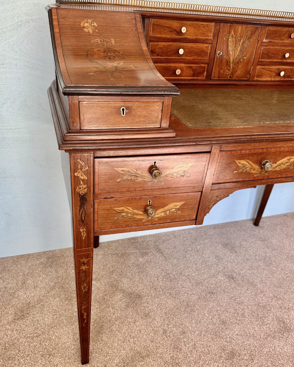 Desk circa, 1890, Carlton House desk. Writing table.  View VI