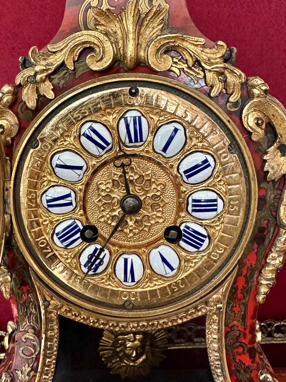 French, Boulle Clock, circa 1880. mantel clock View IV