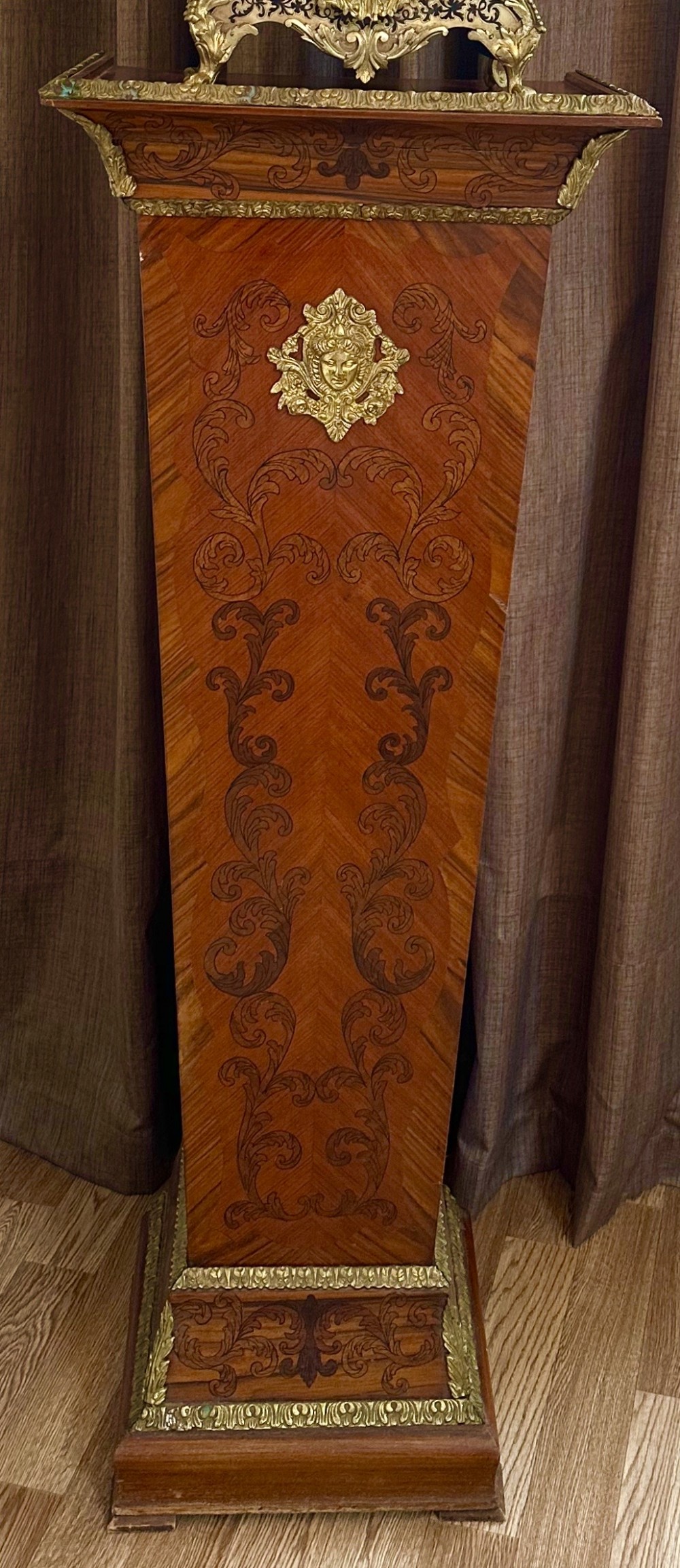 Ormolu mounted pedestal