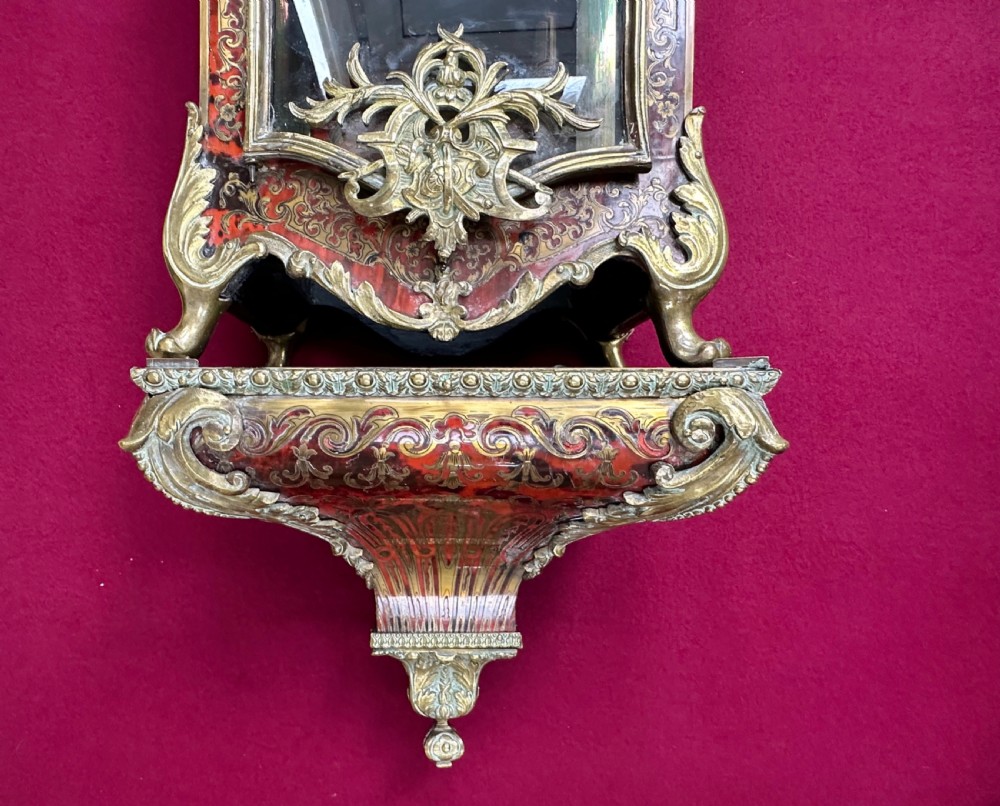 Superb quality Boulle bracket Clock circa 1880. Boulle clock. French mantel clock. View V
