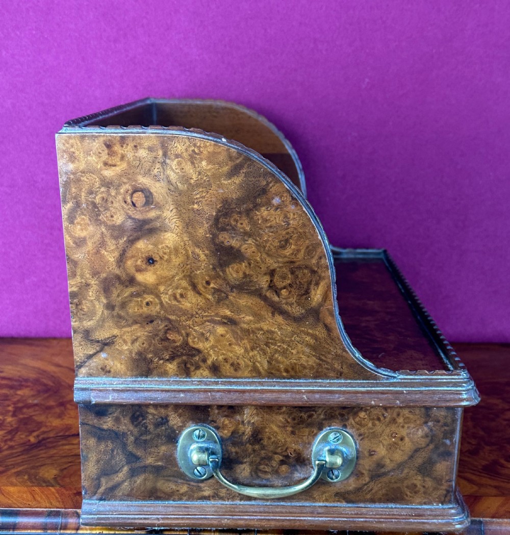 Walnut Jewellery box, circa, 1875 Dressing Table stand. Book trough. View V