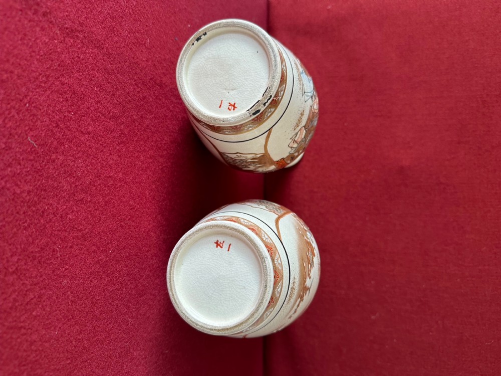 Satsuma vases circa 1900 View II