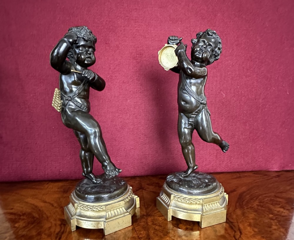 Bronze infant musicians, circa 1880 