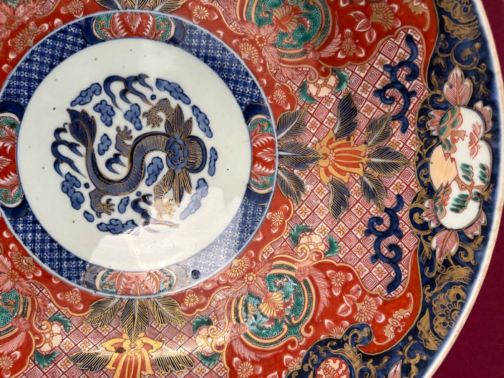 A Good and Large Imari  charger circa 1875. View II
