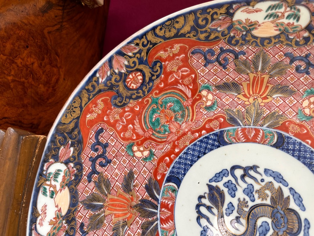 A Good and Large Imari  charger circa 1875. View V