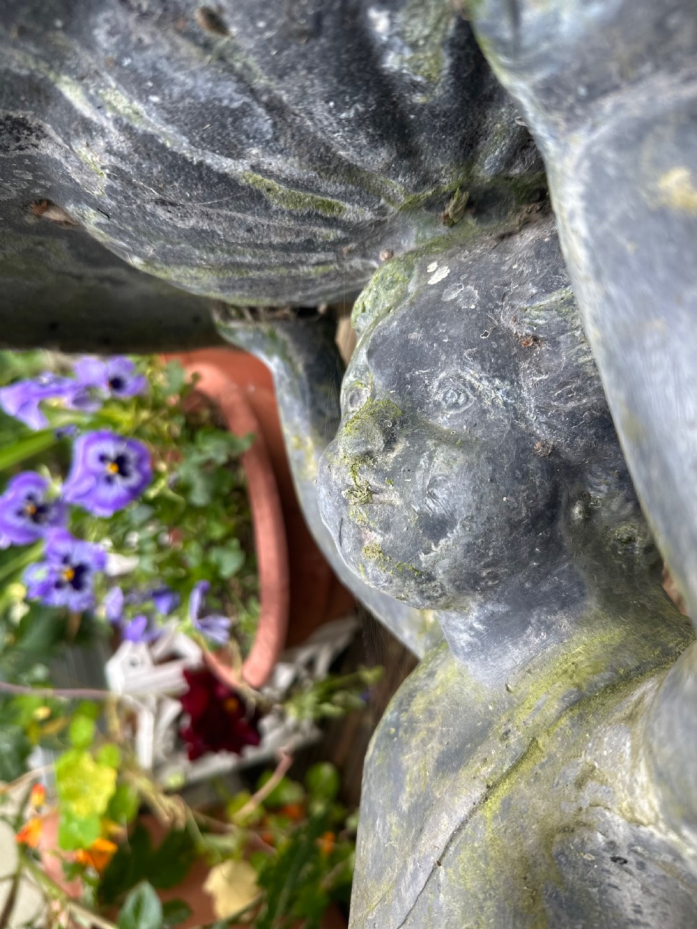 Lead  garden fountain circa 1900 View VI
