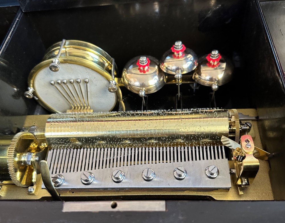 Victorian Music Box circa 1875. Musical Box. View IX