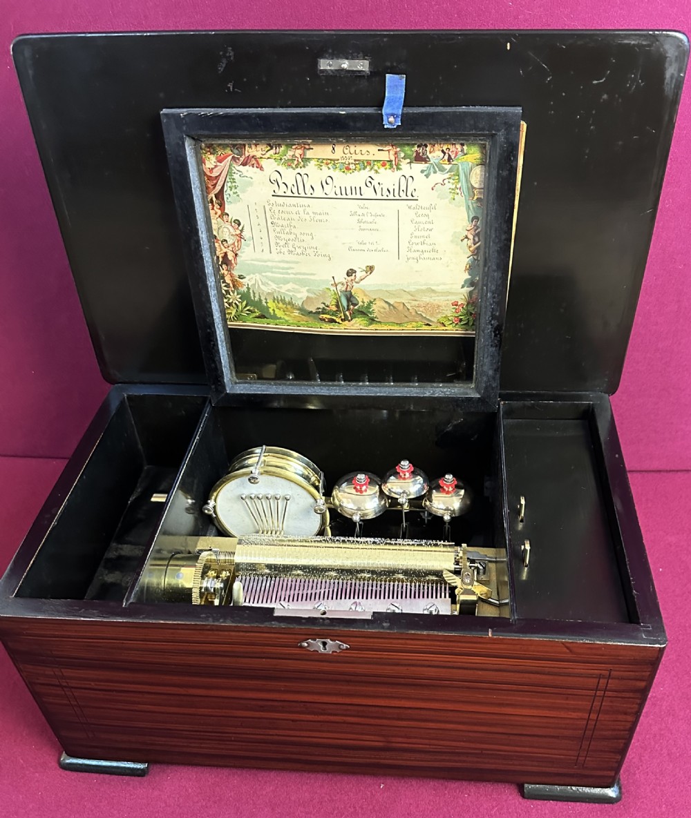 Victorian Music Box circa 1875. Musical Box. View II