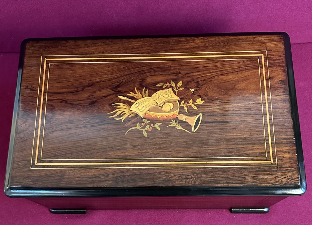 Victorian Music Box circa 1875. Musical Box. View VII