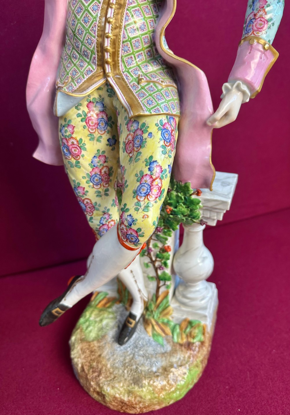 Large pair of Meissen figures 24 ins tall 60 CM View III