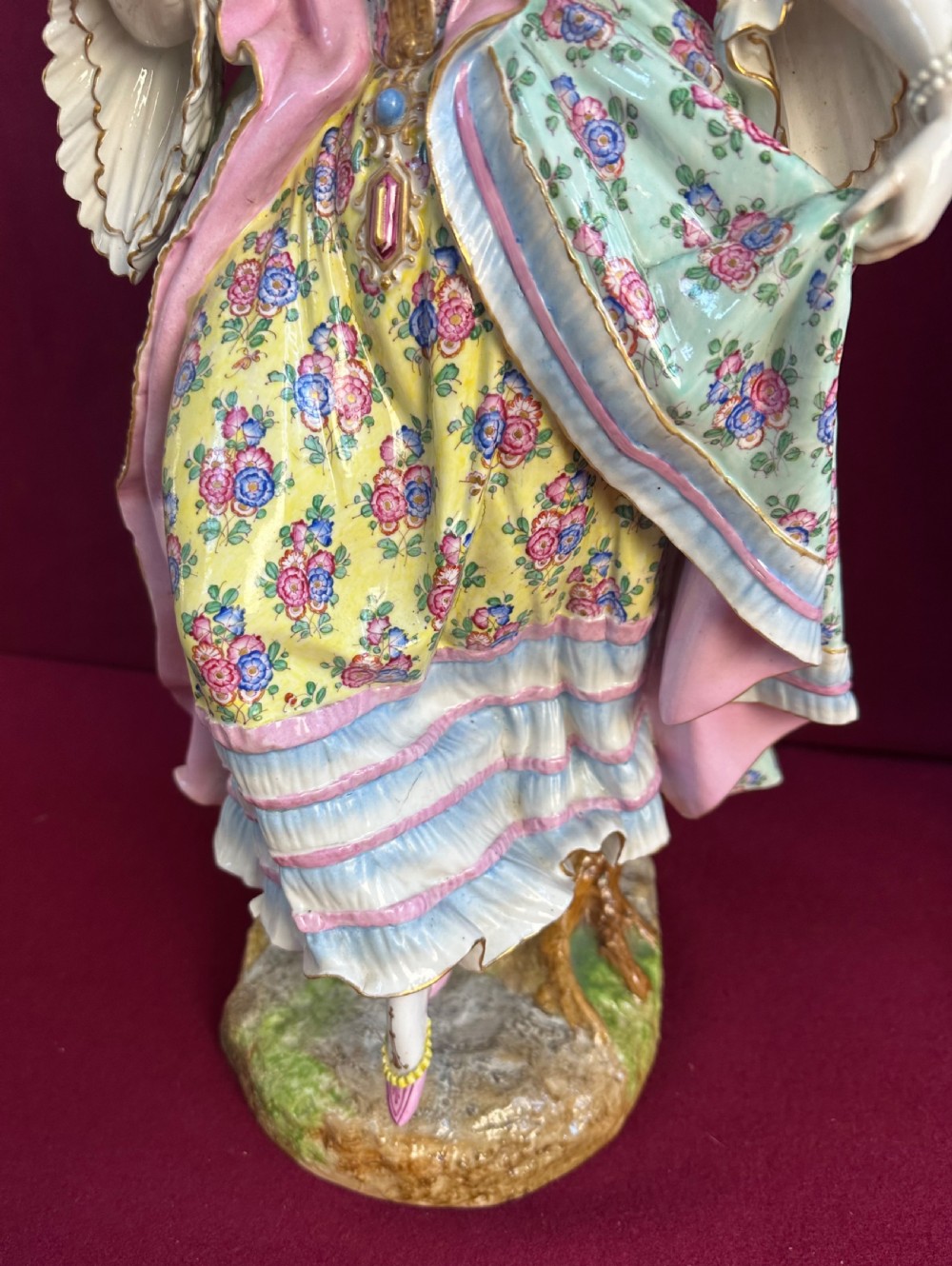 Large pair of Meissen figures 24 ins tall 60 CM View VI