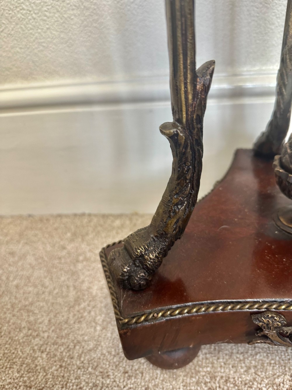 Plant stand circa 1900. Ornate planter.. View V