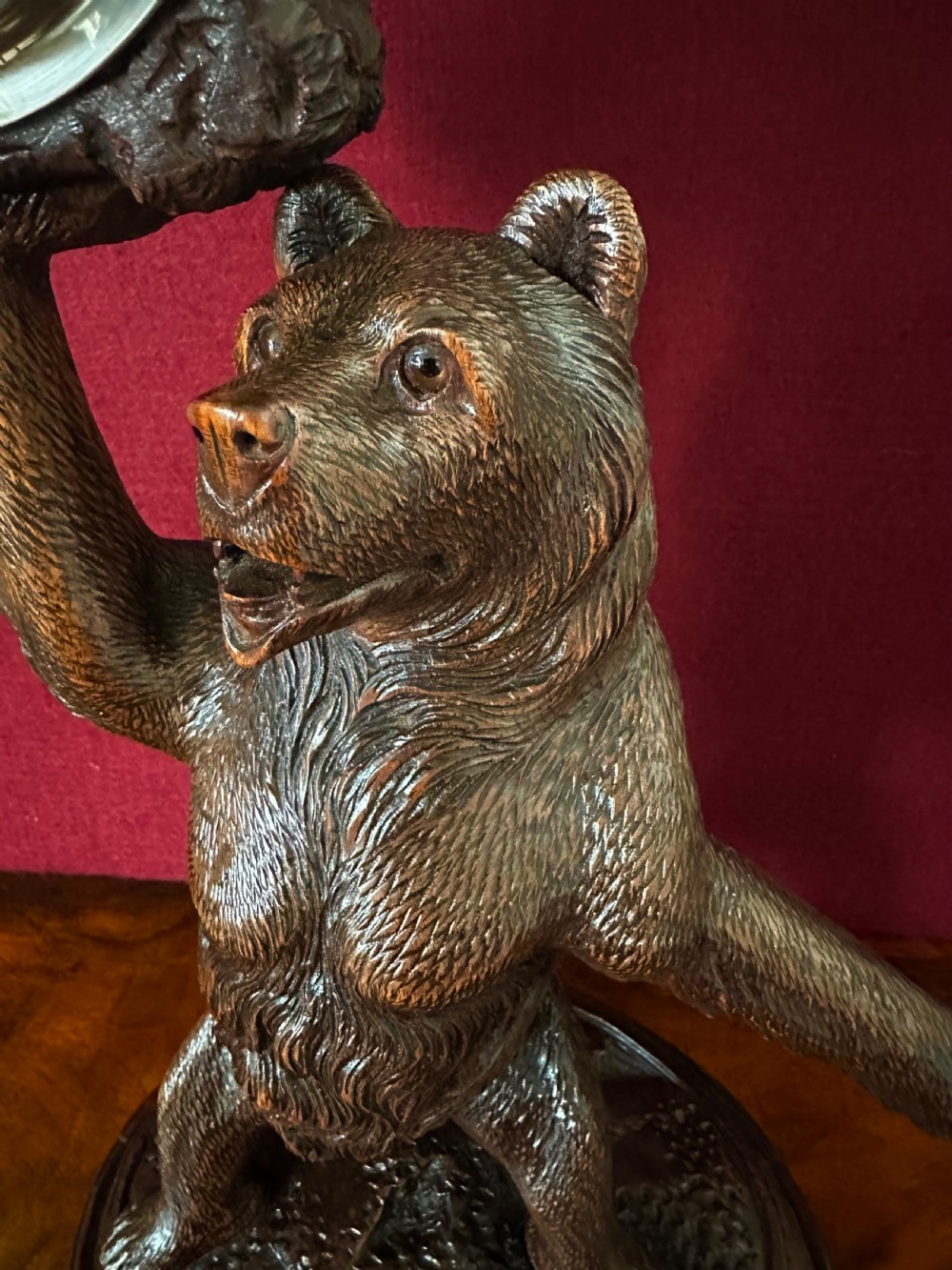 Black forest carved Bear circa 1920 View IX