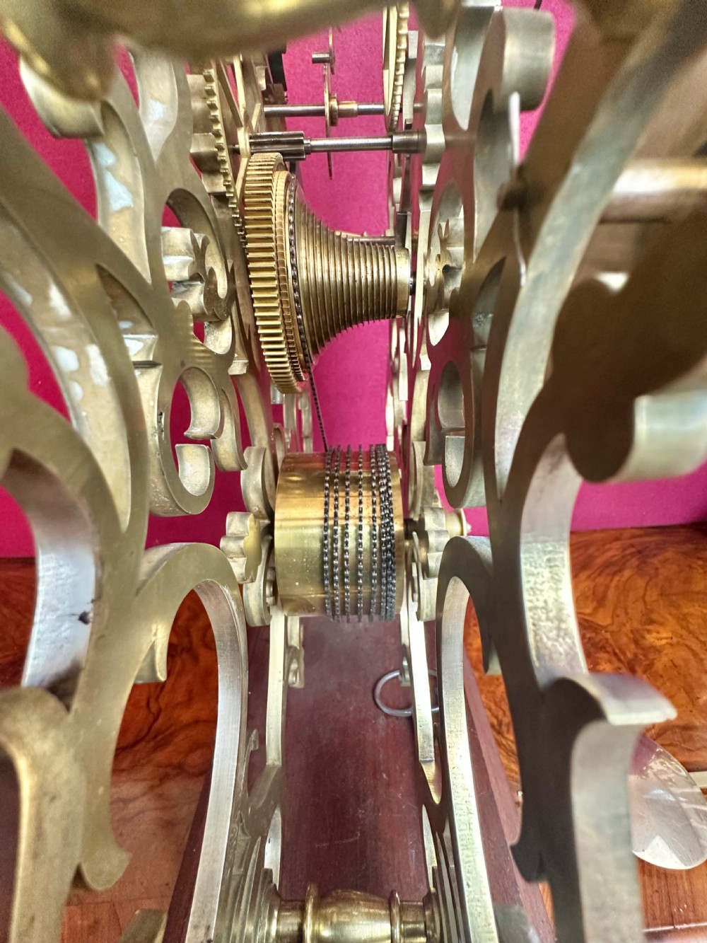 Good and Large 8 Day Striking skeleton Clock View VII