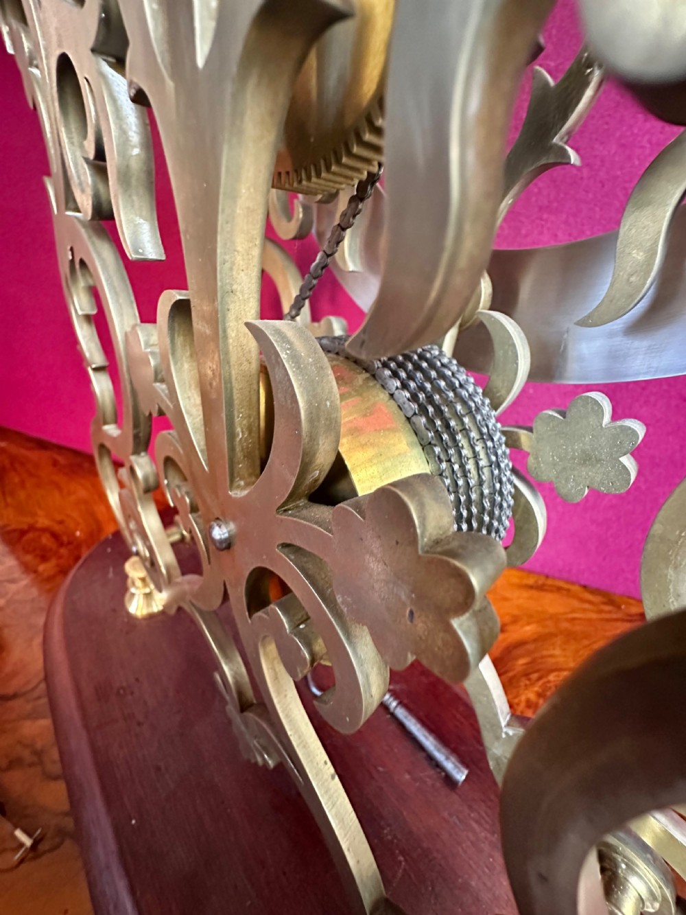 Good and Large 8 Day Striking skeleton Clock View IX