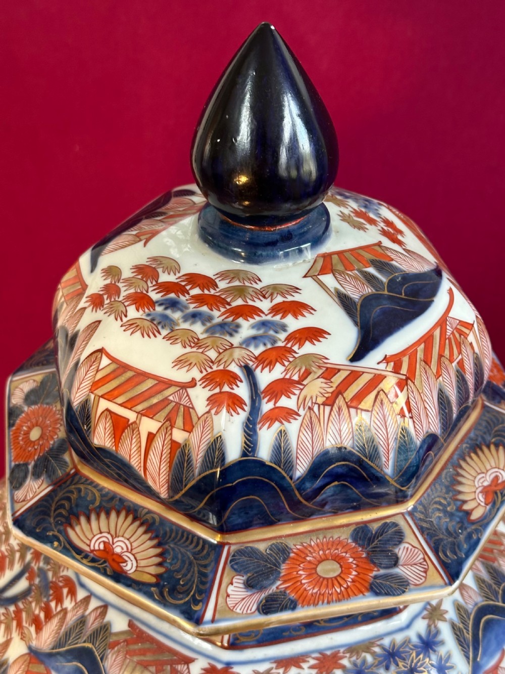 A good and large vase in the “IMARI” Palette Circa 1910
French vase. View II