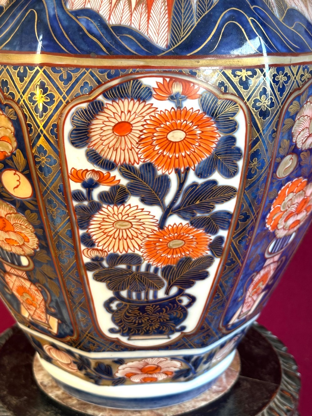 A good and large vase in the “IMARI” Palette Circa 1910
French vase. View VI