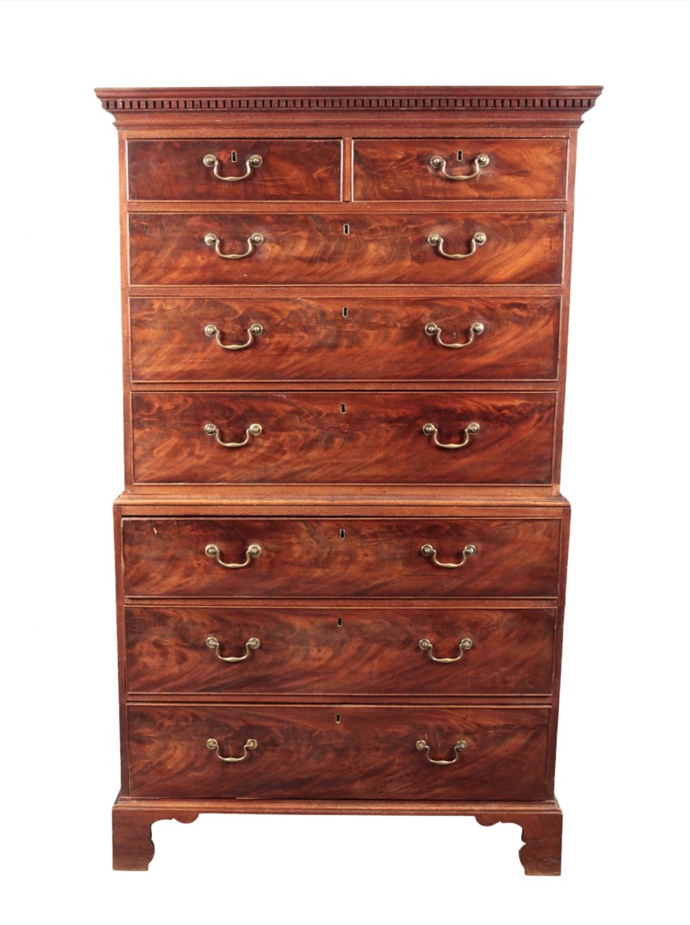 George III Chest on Chest circa 1800. Tallboy