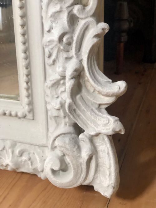 FRENCH ANTIQUE LOUIS XV PAINTED MIRROR - ADDITIONAL PHOTO 4