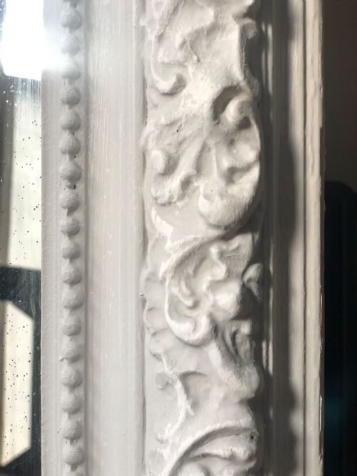 FRENCH ANTIQUE LOUIS XV PAINTED MIRROR - ADDITIONAL PHOTO 5