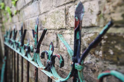 ANTIQUE FRENCH IRON GATE AND RAILINGS - ADDITIONAL PHOTO 3