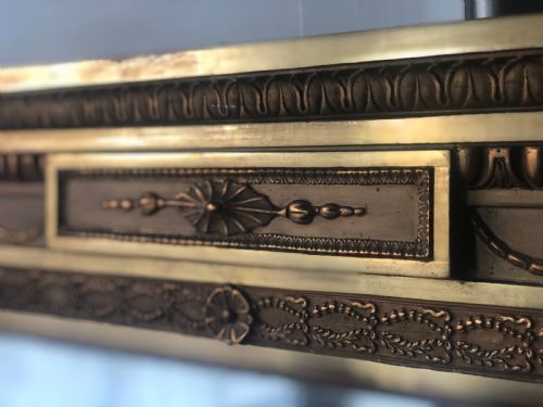 19TH CENTURY FRENCH ANTIQUE GILT OVERMANTEL MIRROR - ADDITIONAL PHOTO 1