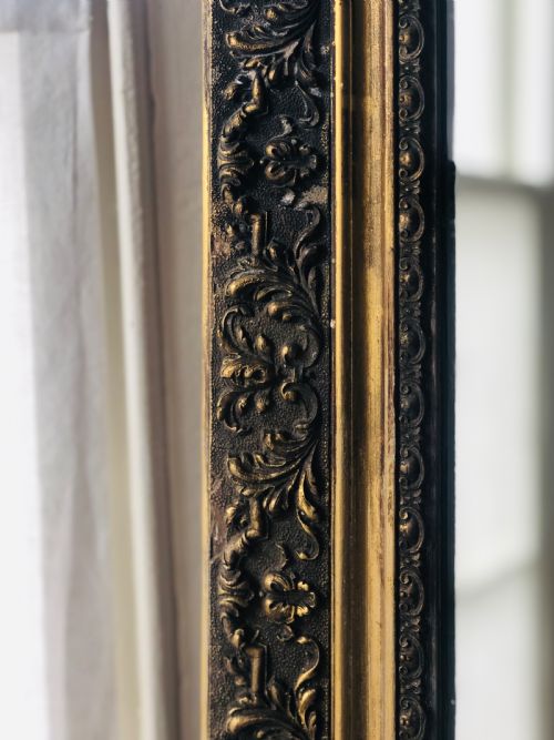 ANTIQUE FRENCH GILT LOUIS XV MIRROR C1880 - ADDITIONAL PHOTO 1