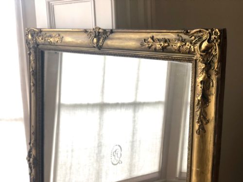 LARGE 19TH CENTURY FRENCH ANTIQUE MIRROR - ADDITIONAL PHOTO 3