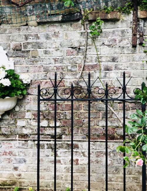 19th century french antique iron garden gate - CATEGORY: ANTIQUE MISCELLANEOUS - DATED 1890