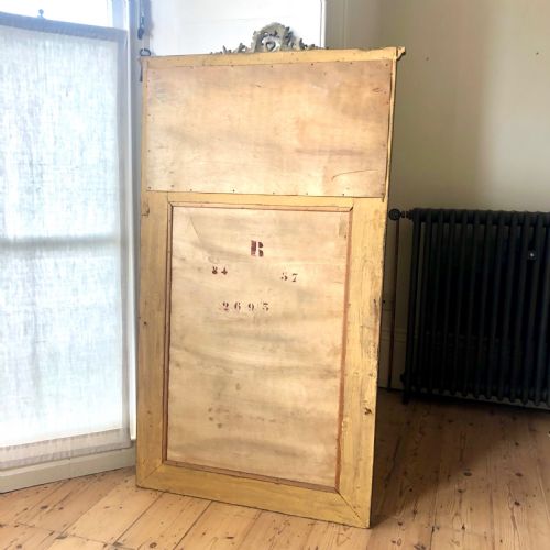 19TH CENTURY FRENCH ANTIQUE GILT TRUMEAU MIRROR - ADDITIONAL PHOTO 4