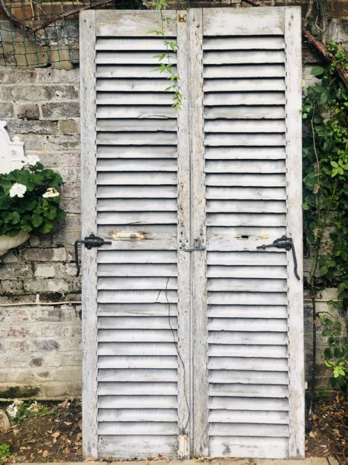 ANTIQUE FRENCH OAK SHUTTERS - ADDITIONAL PHOTO 2