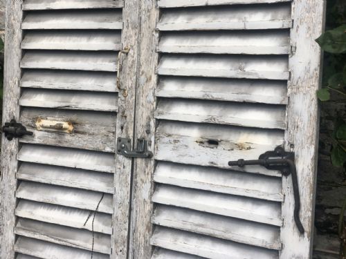 ANTIQUE FRENCH OAK SHUTTERS - ADDITIONAL PHOTO 4