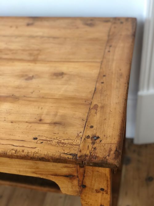 19TH CENTURY ANTIQUE FRENCH FARMHOUSE TABLE - ADDITIONAL PHOTO 9
