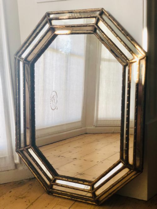 antique french decorative mirror - CATEGORY: ANTIQUE MIRRORS - DATED 19TH CENTURY