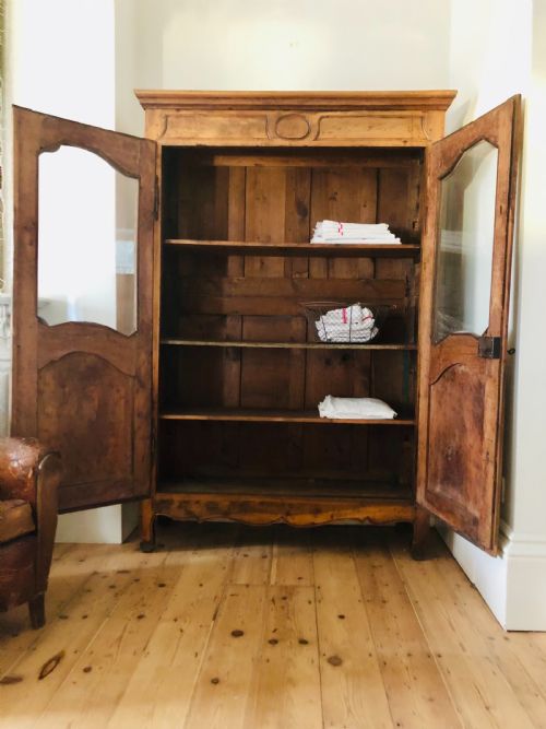 ANTIQUE FRENCH GLAZED DISPLAY CABINET - ADDITIONAL PHOTO 1