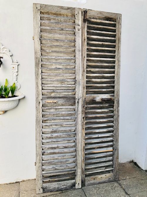 antique french oak shutters - CATEGORY: ANTIQUE MISCELLANEOUS - DATED 19TH CENTURY
