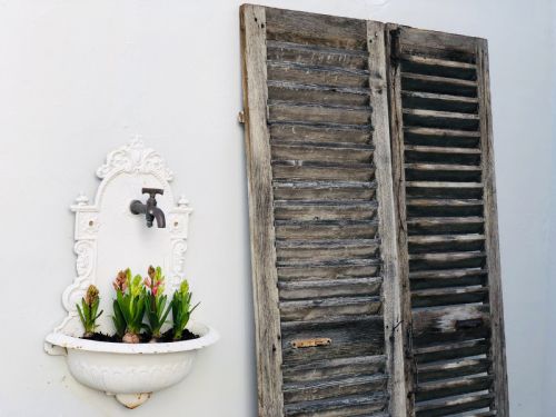 ANTIQUE FRENCH OAK SHUTTERS - ADDITIONAL PHOTO 2