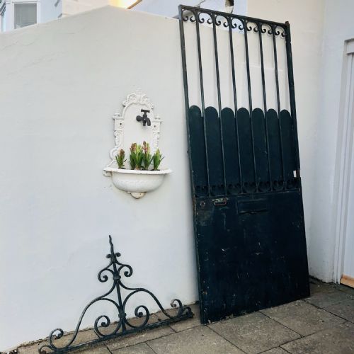 19TH CENTURY FRENCH ANTIQUE CAST IRON GATE C1850 - ADDITIONAL PHOTO 7