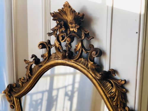 ANTIQUE ITALIAN GILT WOOD MIRROR - ADDITIONAL PHOTO 6