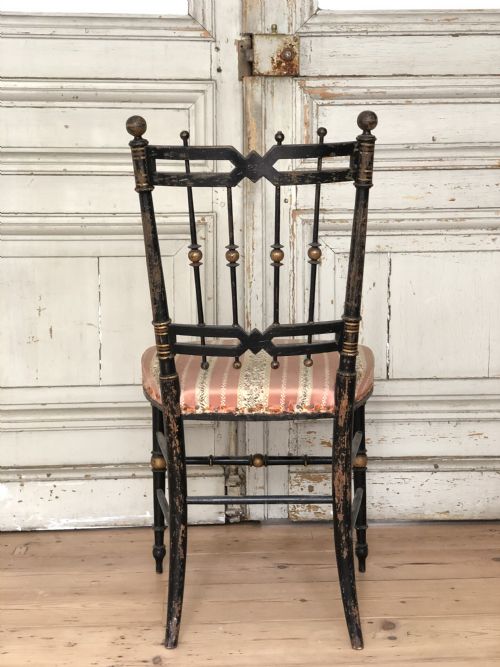 19TH CENTURY FRENCH CHAIR ORIGINAL PAINT - ADDITIONAL PHOTO 3