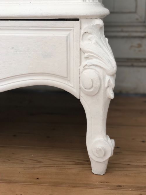 ANTIQUE FRENCH SINGLE ARMOIRE LINEN PRESS - ADDITIONAL PHOTO 1
