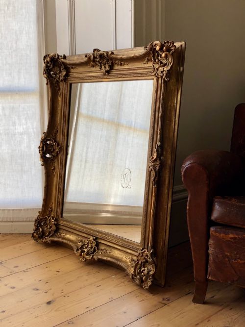 antique french gilt mirror - CATEGORY: ANTIQUE MIRRORS - DATED 19TH CENTURY